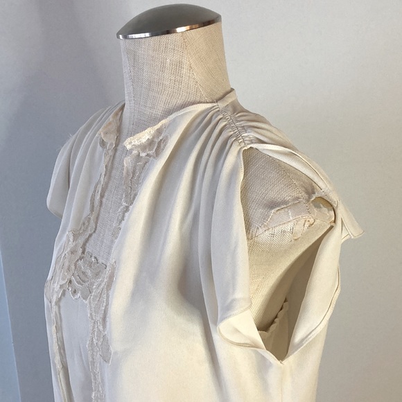 Cream St. Gillian by Kay Unger small dress with matching top - Picture 5 of 12